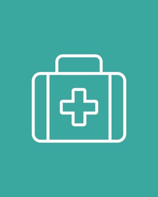 Health briefcase illustration