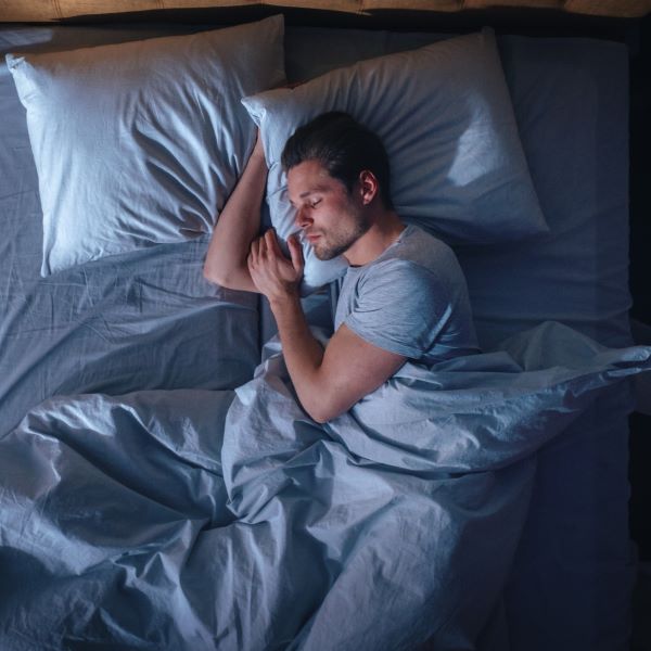 Man sleeping. 