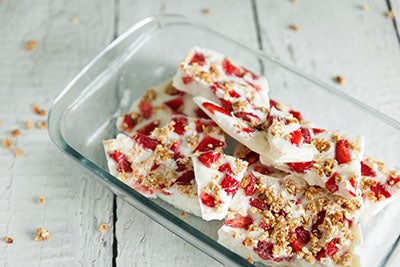 Raspberry Greek Yogurt Bark