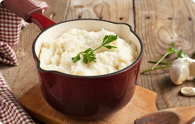 Sour Cream and Garlic Mashed Potatoes