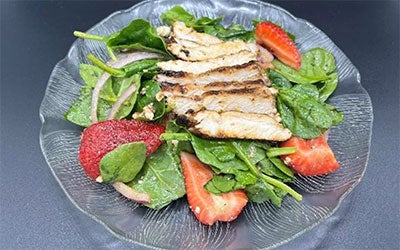 Chicken Strawberry Spinach Salad