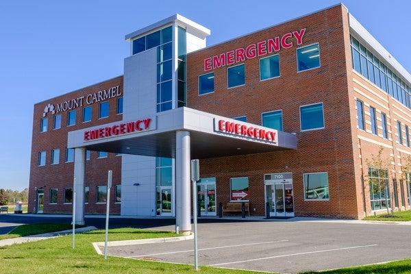 Check-in to the emergency room at MC Fitness & Health in Lewis Center, Ohio.