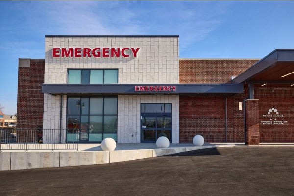 Check-in to the emergency room at Reynoldsburg in Reynoldsburg, Ohio.
