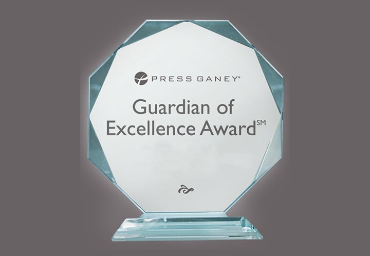 Mount Carmel New Albany awarded the Press Ganey Guardian of Excellence Award for sixteen consecutive years.