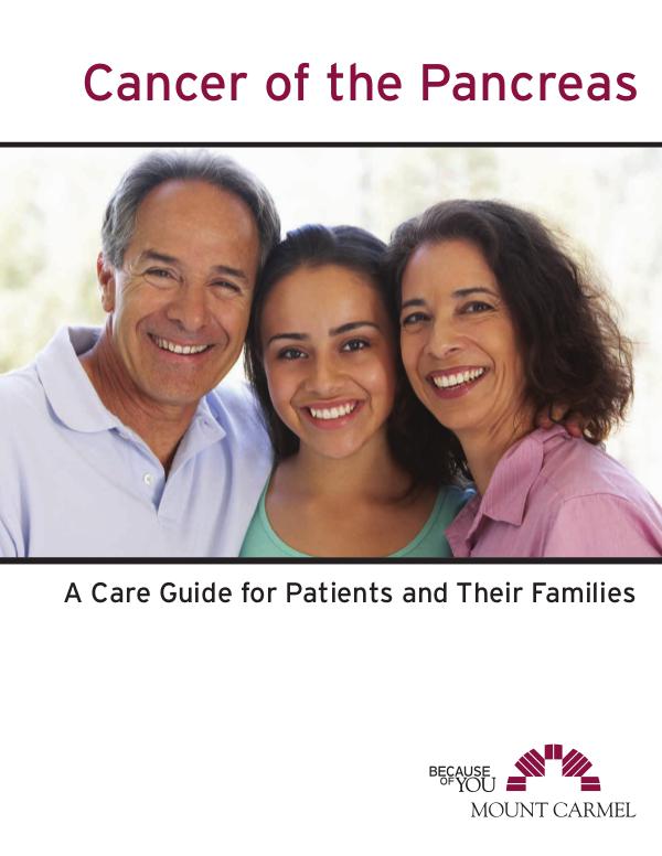 Patient Education Cancer of the Pancreas: A Care Guide