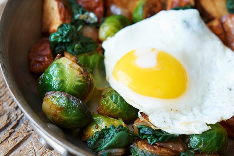 Sweet Potato & Brussel Sprouts Hash