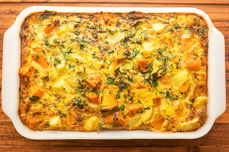 Sweet Potato and Spinach Pie