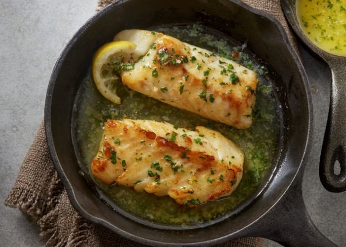 Baked Cod with Lemon and Garlic