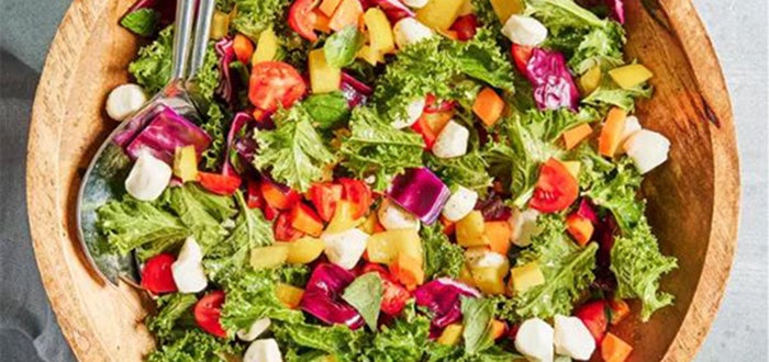 Chopped Salad with Basil & Mozzarella