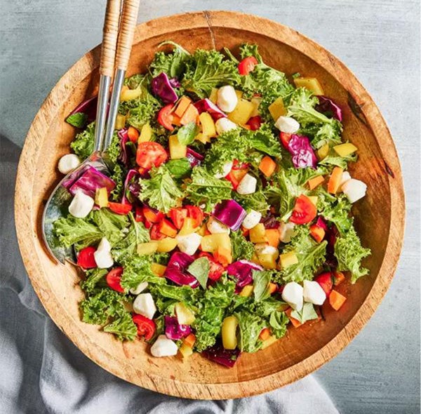 Chopped Salad with Basil & Mozzarella