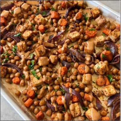 sheet pan tofu and veggies